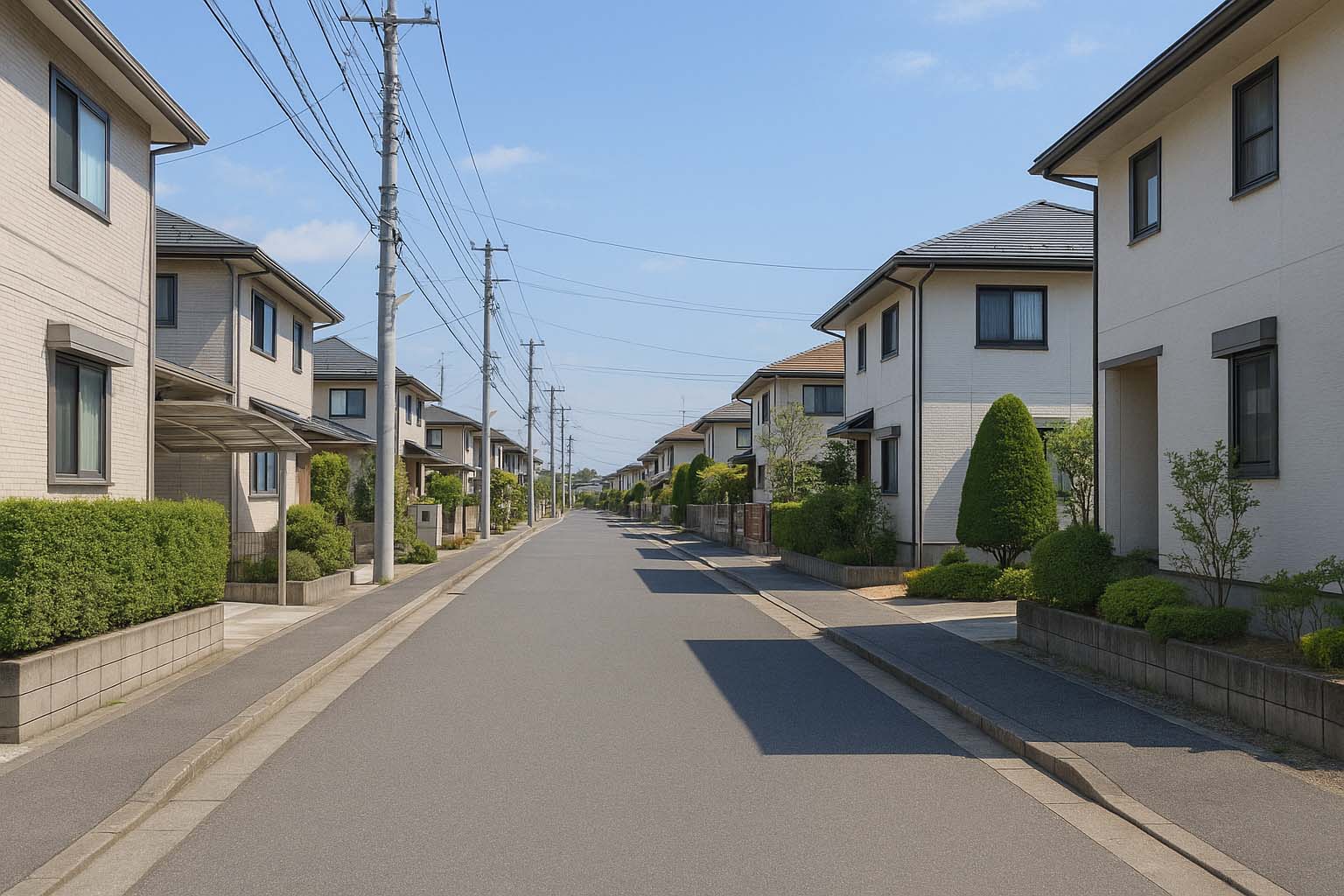 住宅街の写真