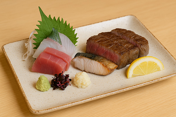 魚と肉のダブルメイン