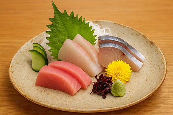 季節の魚の造り