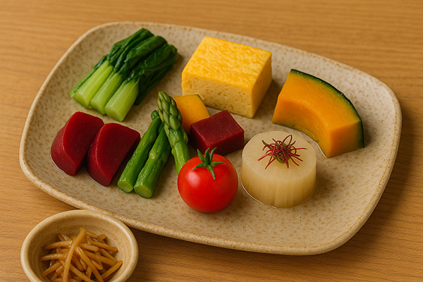 季節野菜の前菜盛り合わせ