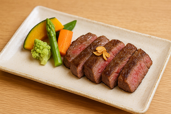 黒毛和牛のステーキ