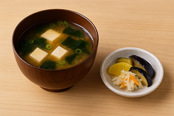 味噌汁・香の物