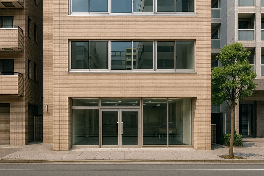 都心の校舎外観